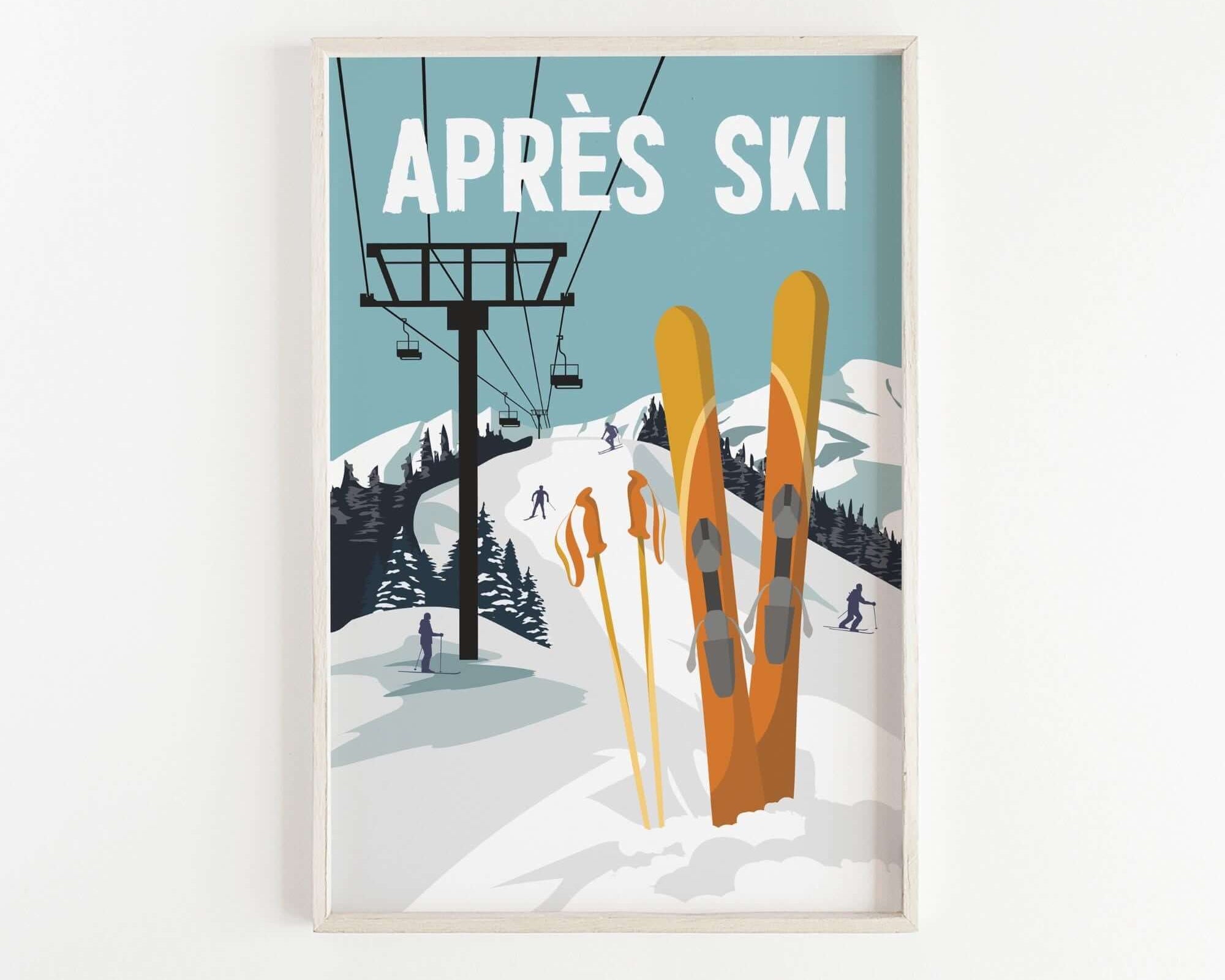 a picture of a ski resort with a ski lift in the background