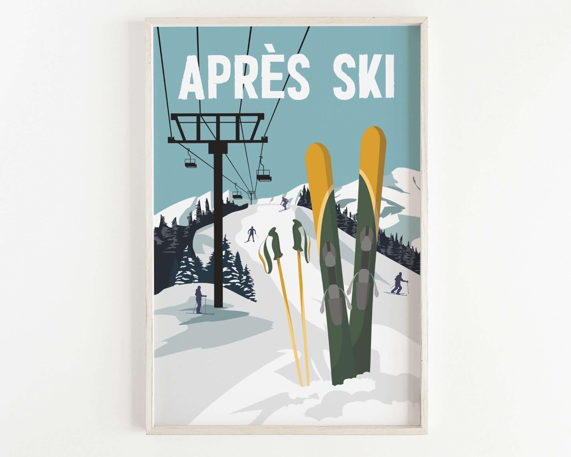 a picture of a ski resort with a ski lift in the background